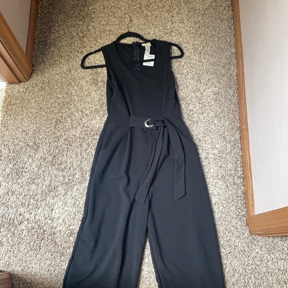 Caution in the Wind Black Jumpsuit